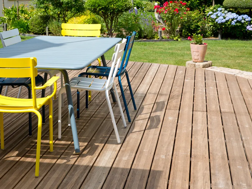 Aménagement d'une terrasse en bois par nos paysagistes
