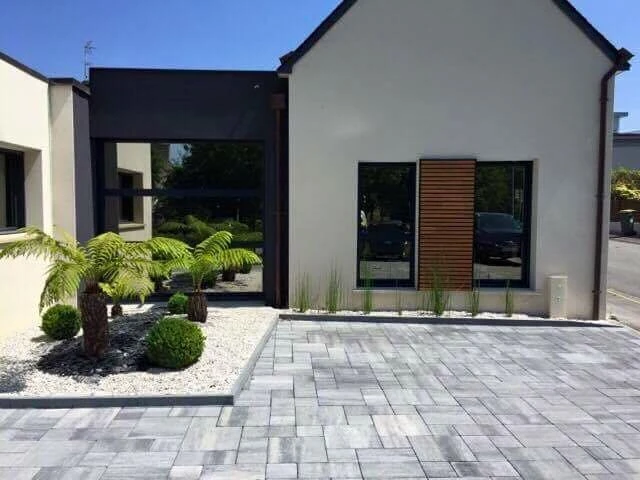 Projet de dallage d'une cour extérieure à Rennes